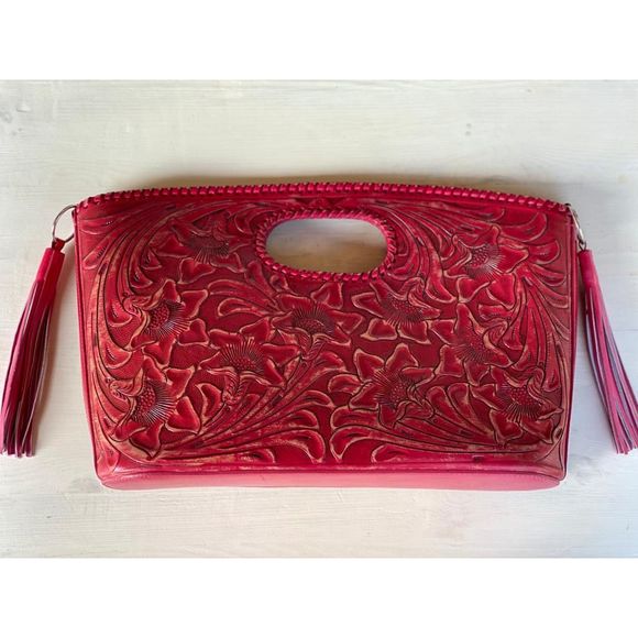 Luna Frida Clutch Limited Edition Vintage Pink NWT - Picture 2 of 3